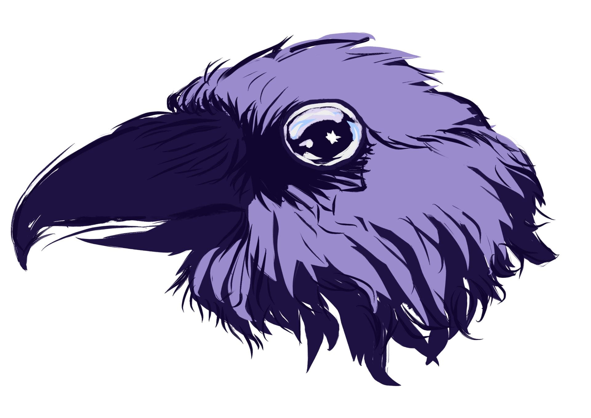 image of a purple eagle